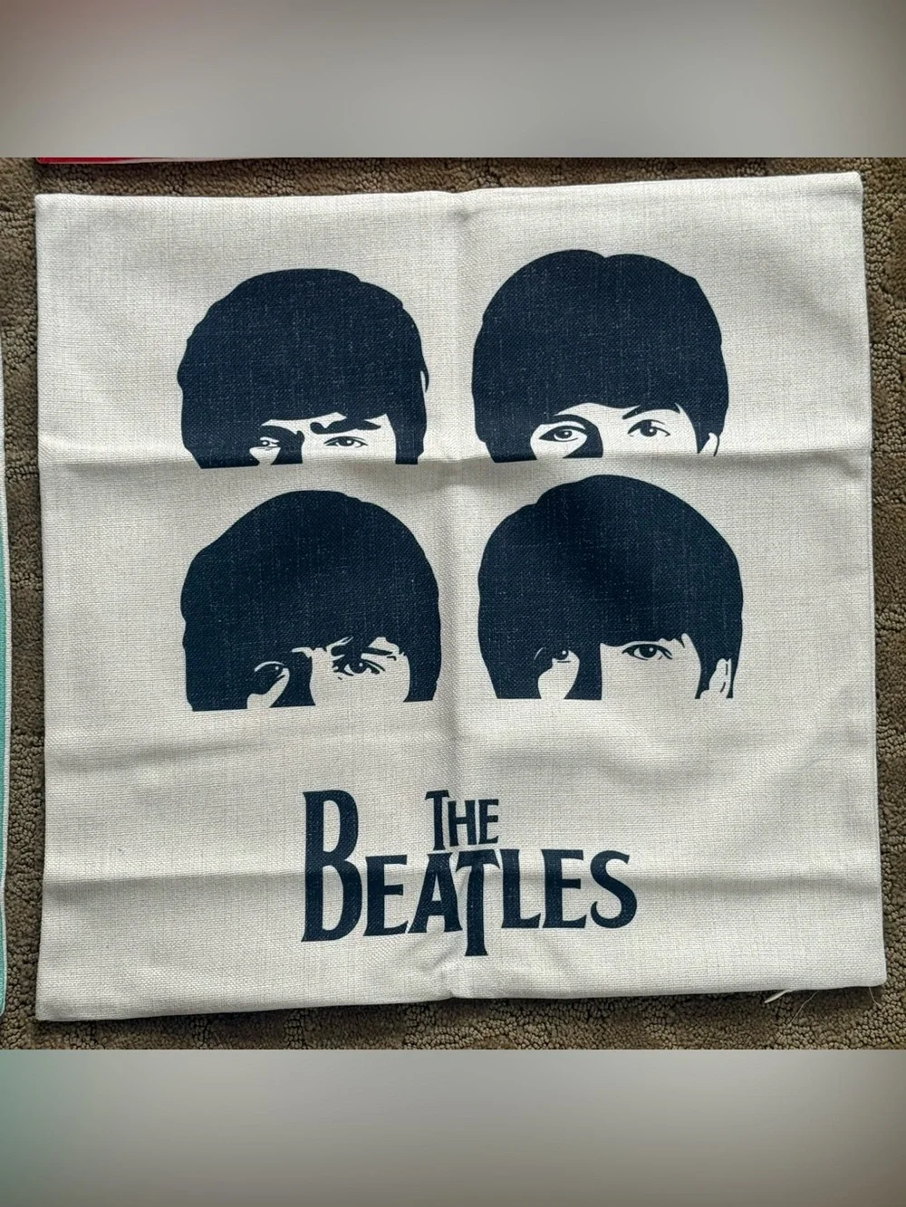 THE BEATLES Pillow covers set of 4 17” square